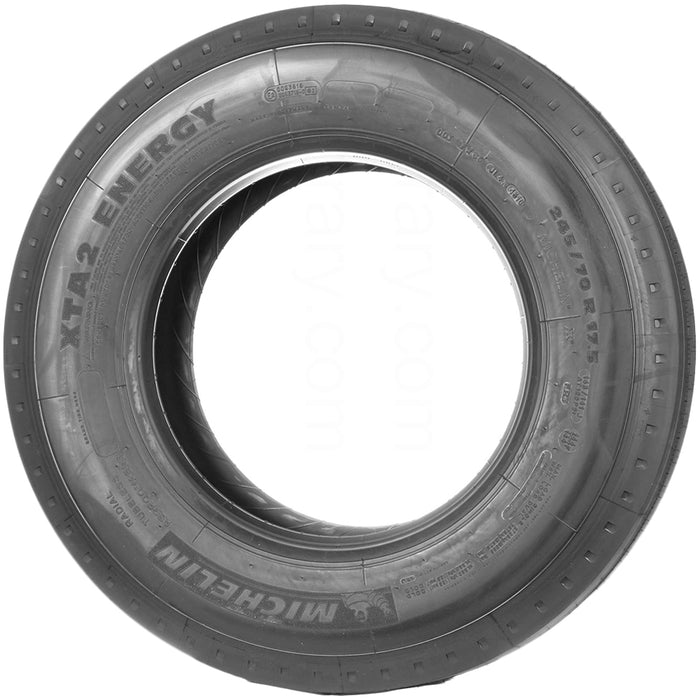 (QTY 4) 245/70R17.5 Michelin XTA2 Energy LRJ Black Wall Tires