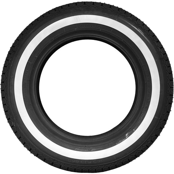 (QTY 2) 165R15 Michelin XZX Classic 86S SL White Wall Tires
