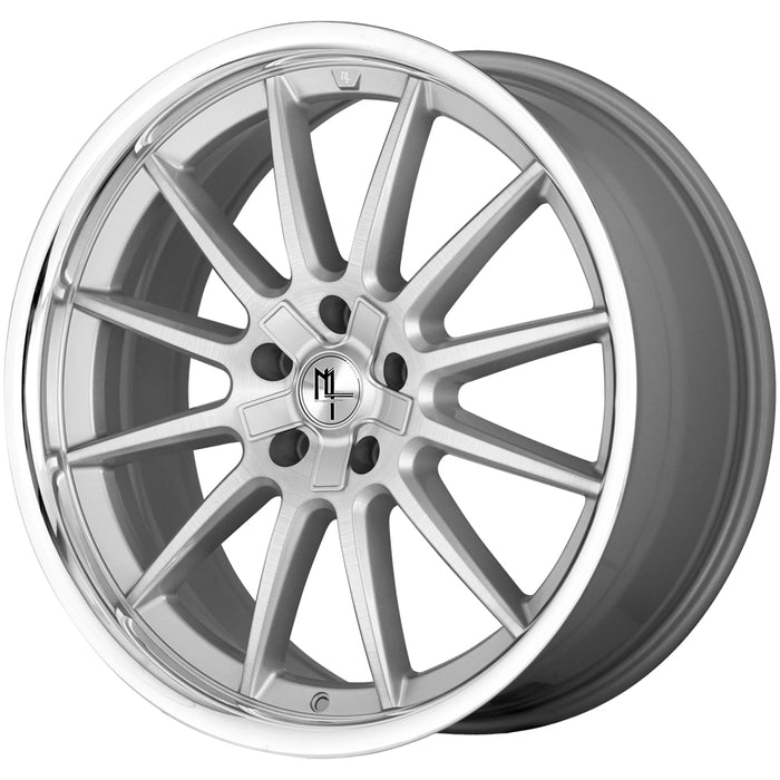(Set of 4) Modern Luxury MLF15 20x8.5 5x4.5" +35mm Brushed/SSL Wheels Rims
