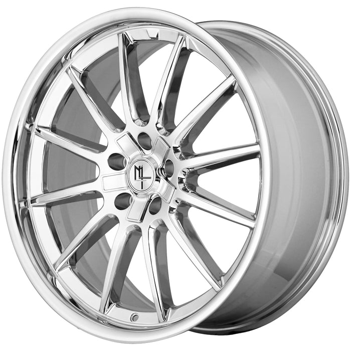 (Set of 4) Modern Luxury MLF15 20x8.5 5x120 +35mm Chrome Wheels Rims 20" Inch