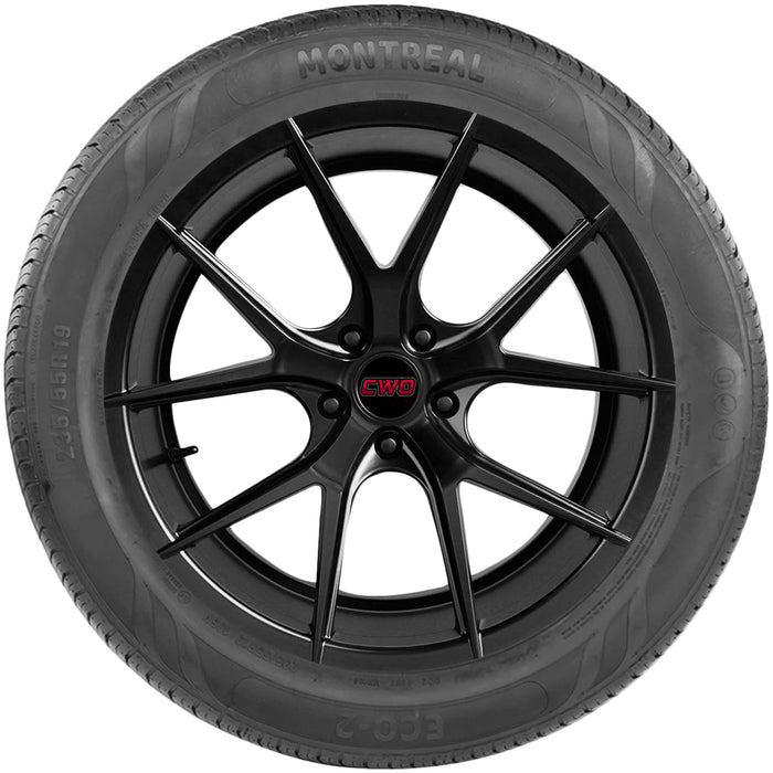 (QTY 4) 205/65R15 Montreal Eco 94H SL Black Wall Tires