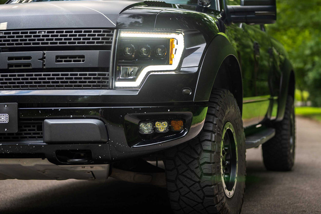 Morimoto Offroad 4Banger Triple Fog Light Brackets For 2010-2014 Ford Raptor