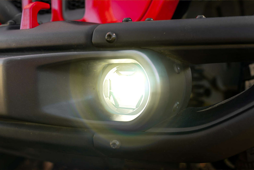 Morimoto Offroad 4Banger Fog Light White Wide For 2018-2024 Jeep JL/JT