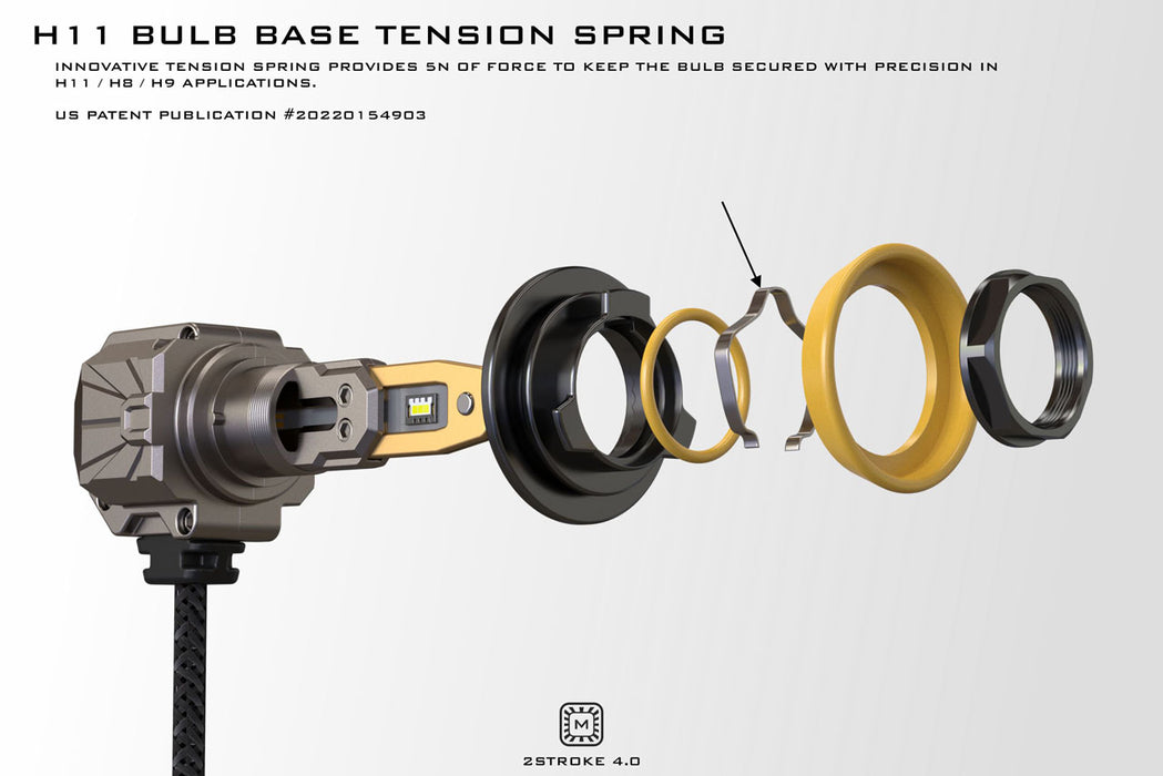 Morimoto Yellow 2Stroke 4.0 H11/H9/H8 LED Bulbs