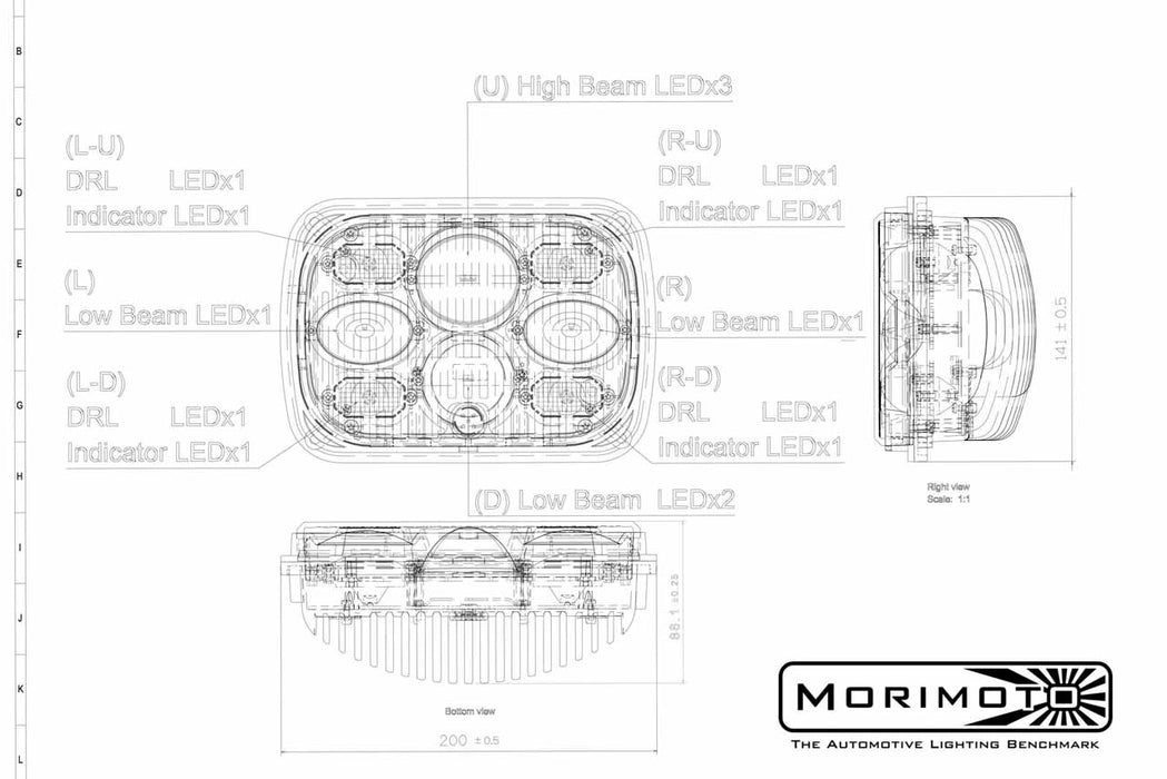 Morimoto Sealed5 5x7 Headlights