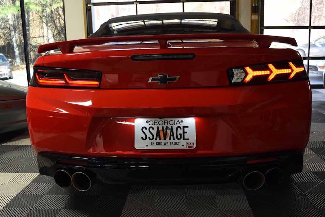 Morimoto XB LED Lambo Tail Lights Red Pair For 2016-2018 Chevrolet Camaro