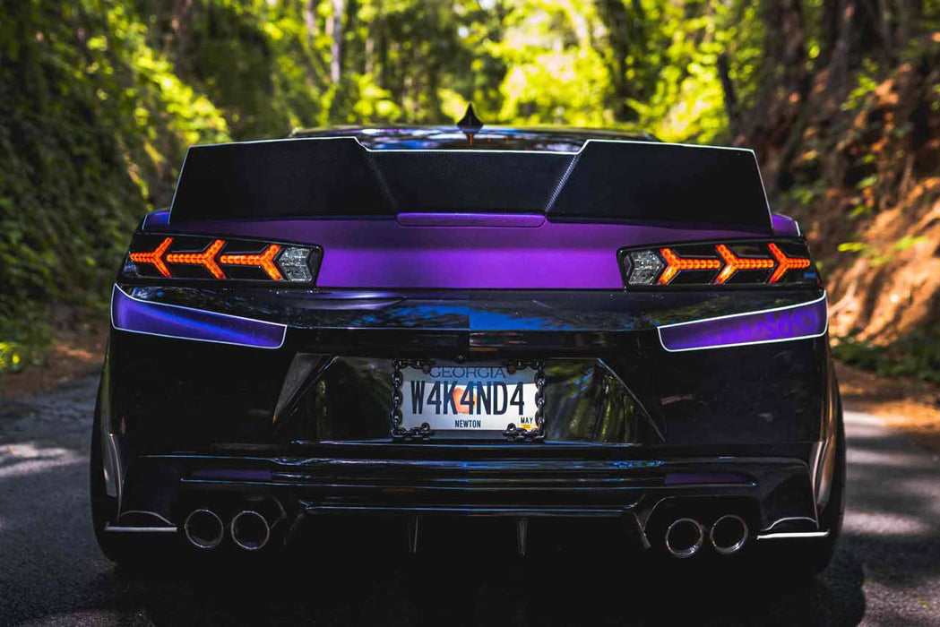 Morimoto XB LED Lambo Tail Lights Smoked Pair For 2016-2018 Chevrolet Camaro