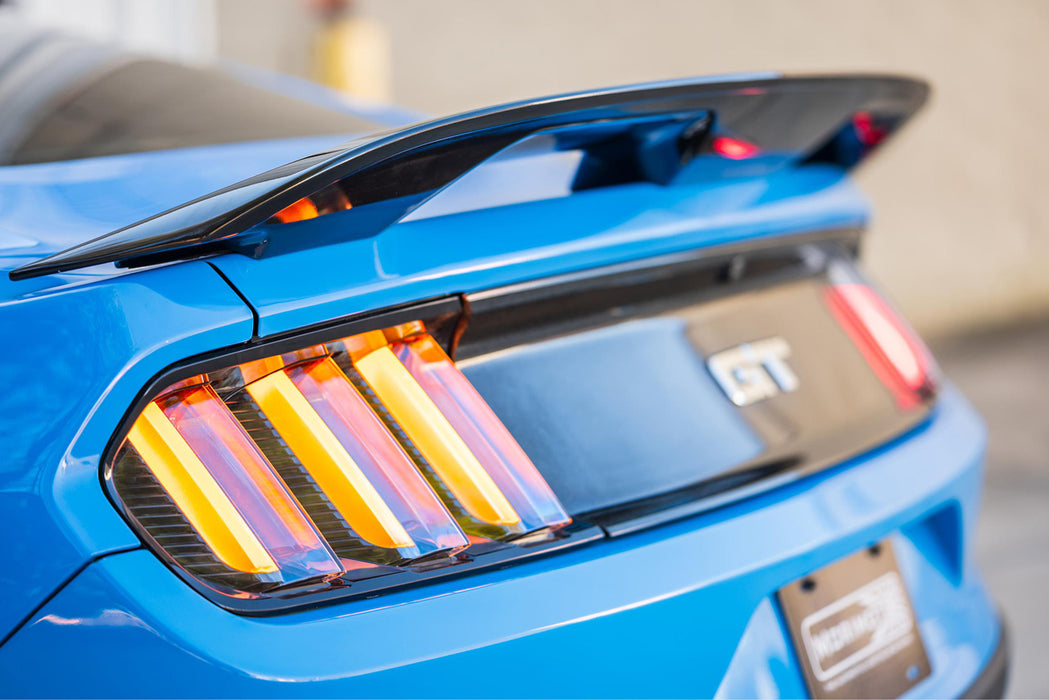 Morimoto XB LED Amber Seq. Tail Lights Clear Pair For 2015-2022 Ford Mustang