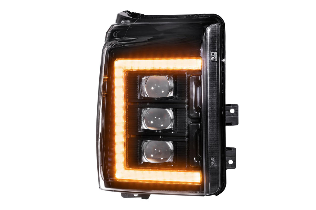 Morimoto XB LED Amber DRL Headlights Pair For 2011-2016 Ford Super Duty