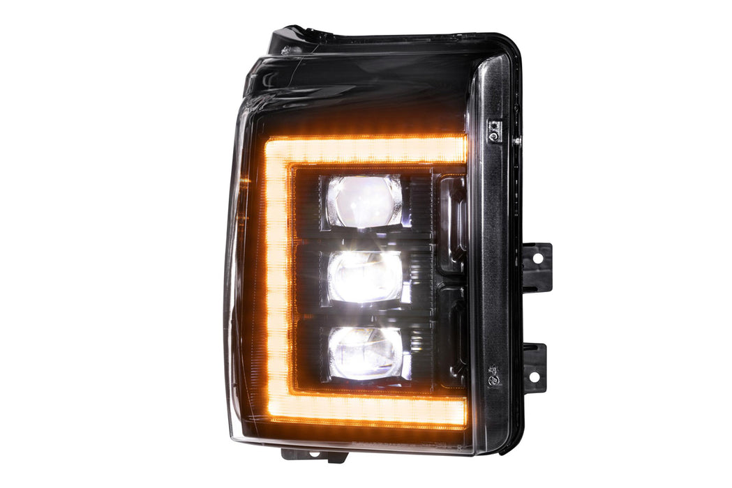 Morimoto XB LED Amber DRL Headlights Pair For 2011-2016 Ford Super Duty