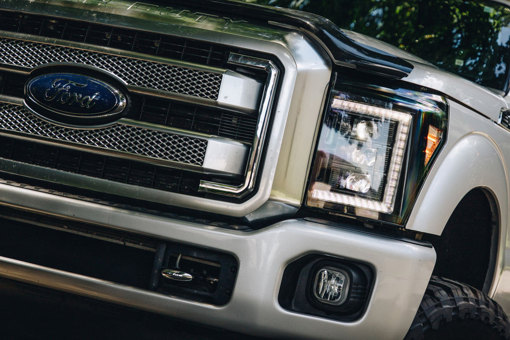 Morimoto XB LED White DRL Headlights Pair For 2011-2016 Ford Super Duty