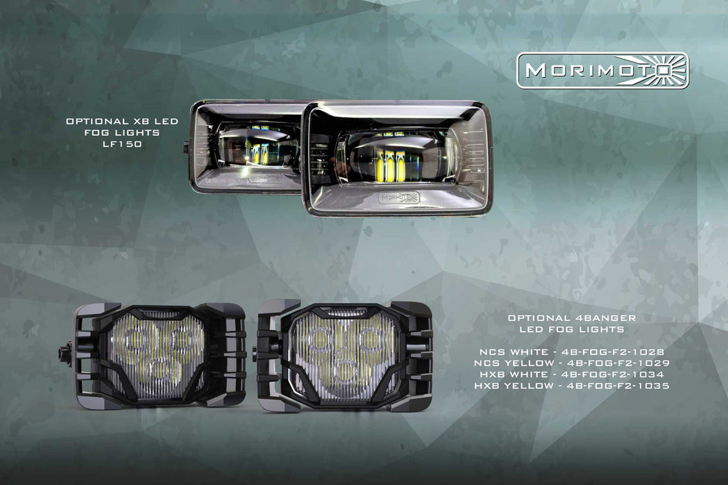 Morimoto XB LED Amber DRL Headlights Pair For 2020-2022 Ford Super Duty