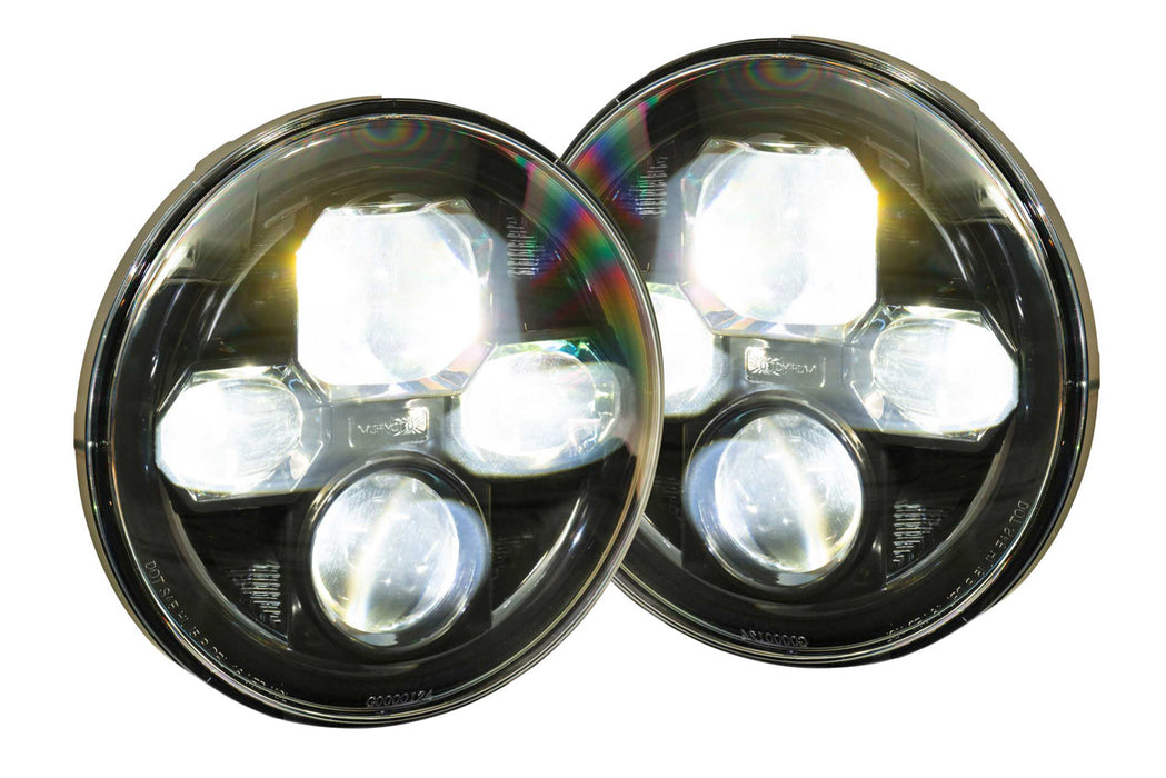 Morimoto Sealed7 7in Round Headlights Pair For 2007-2017 Jeep JK