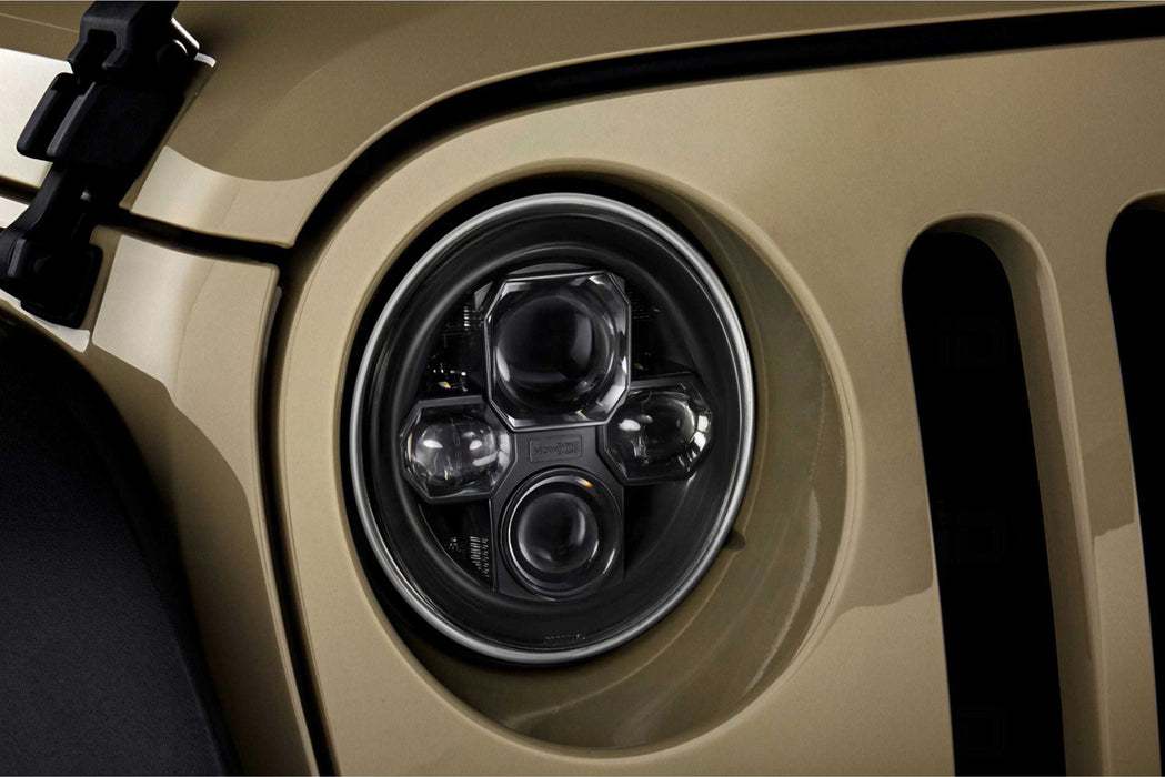 Morimoto Sealed7 7in Round Headlights Pair For 2007-2017 Jeep JK