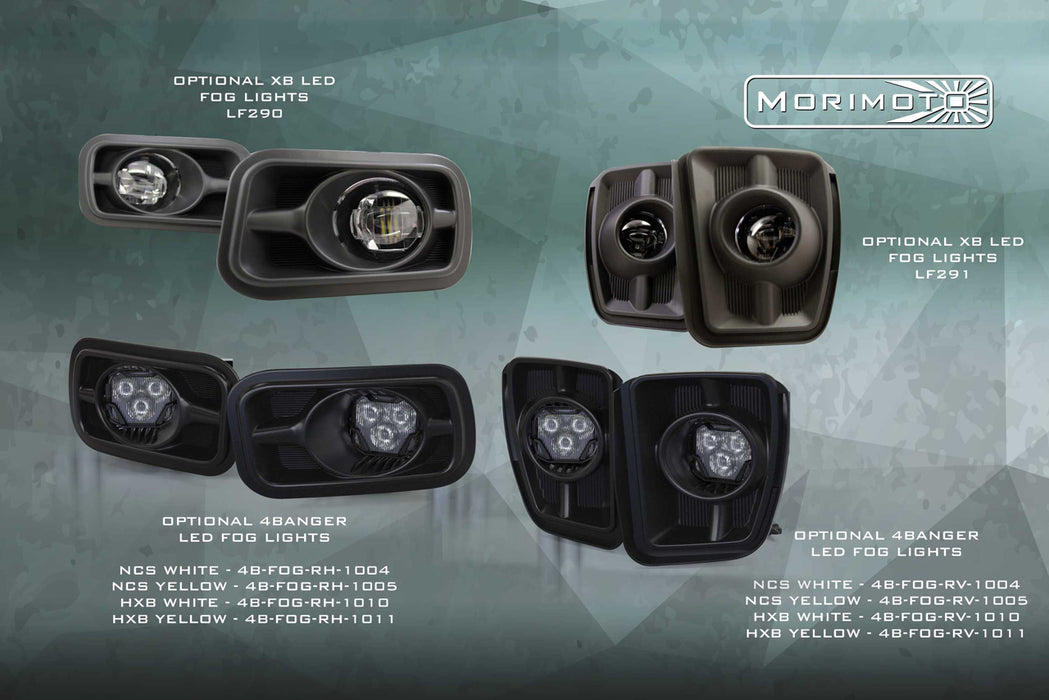 Morimoto XB LED Amber DRL Headlights Pair For 2009-2018 Dodge Ram