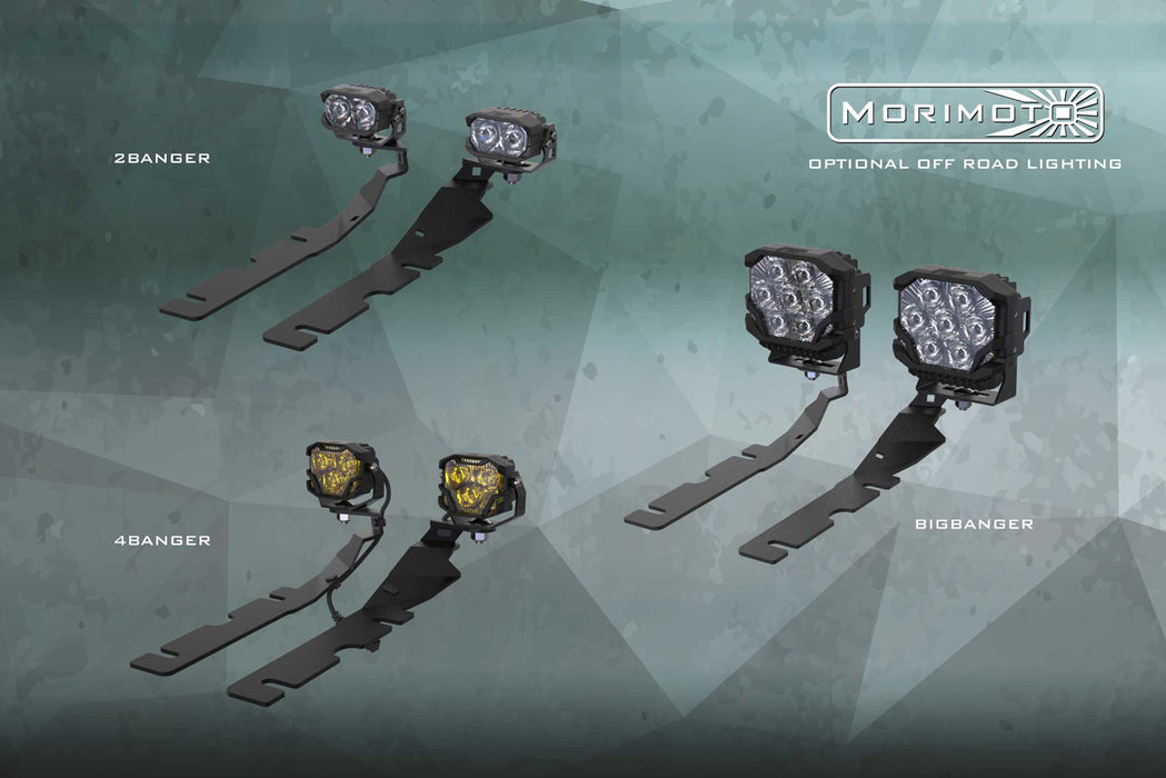 Morimoto XB LED Amber DRL Headlights Pair For 2009-2018 Dodge Ram