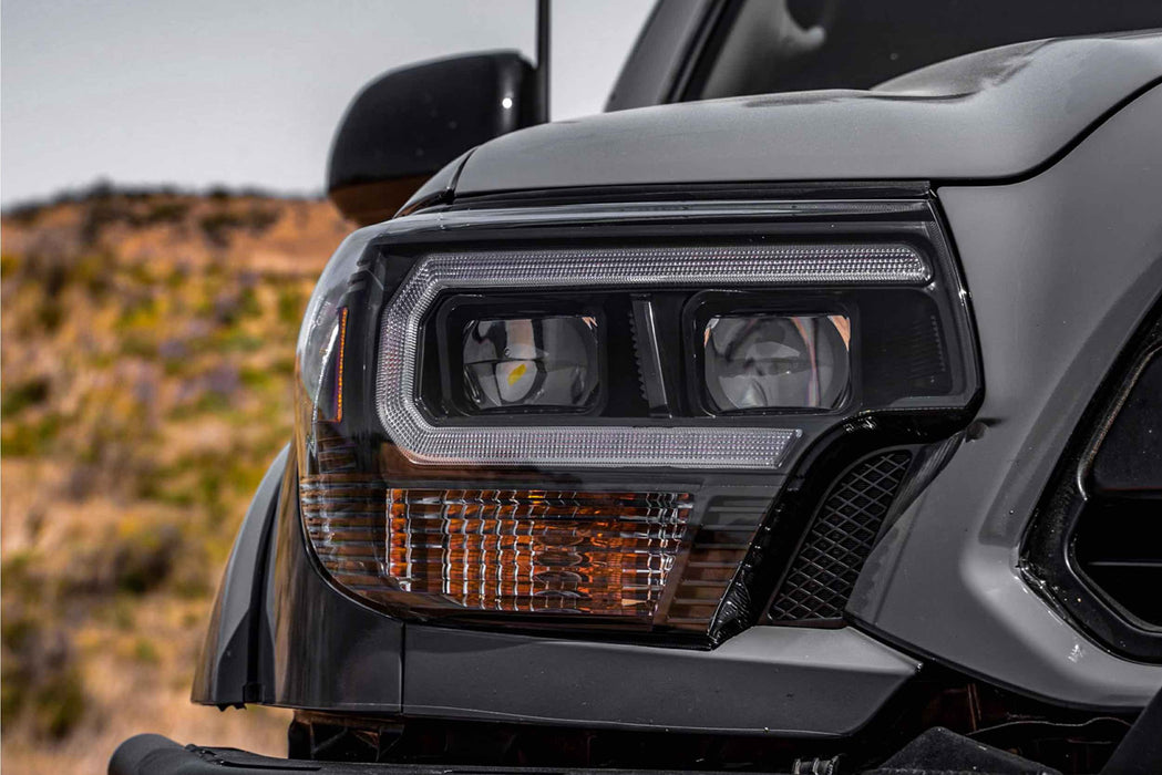 Morimoto XB Hybrid LED Amber DRL Headlights Pair For 2012-2015 Toyota Tacoma