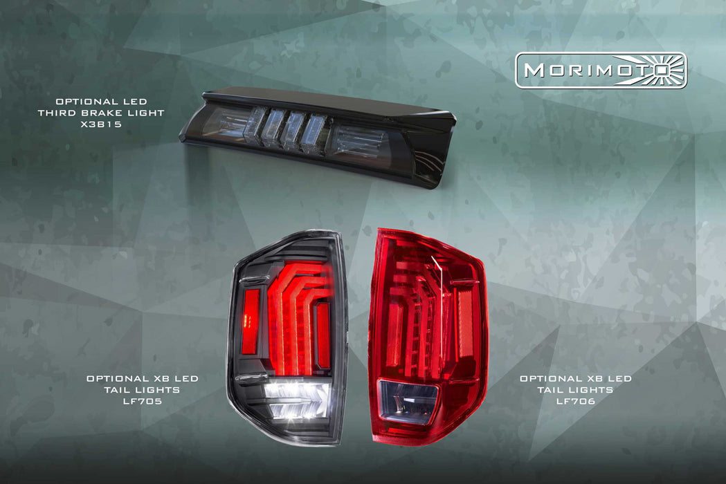Morimoto XB LED Gen2 Amber DRL Headlights Pair For 2014-2021 Toyota Tundra