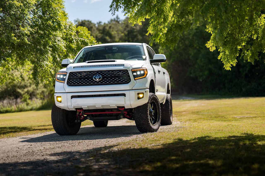 Morimoto XB LED Gen2 Amber DRL Headlights Pair For 2014-2021 Toyota Tundra