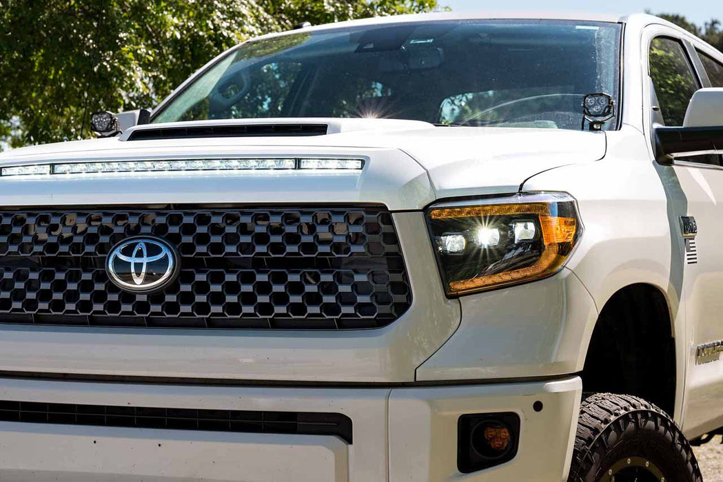 Morimoto XB LED Gen2 Amber DRL Headlights Pair For 2014-2021 Toyota Tundra