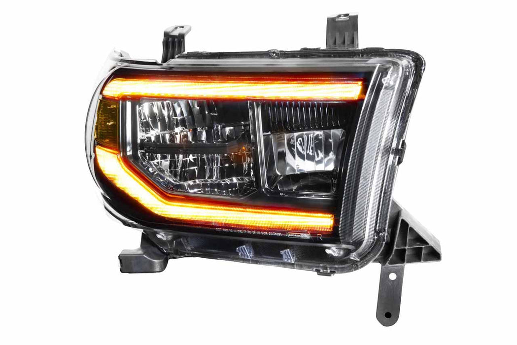 Morimoto XB LED Amber DRL Headlights Pair For 2007-2013 Toyota Tundra