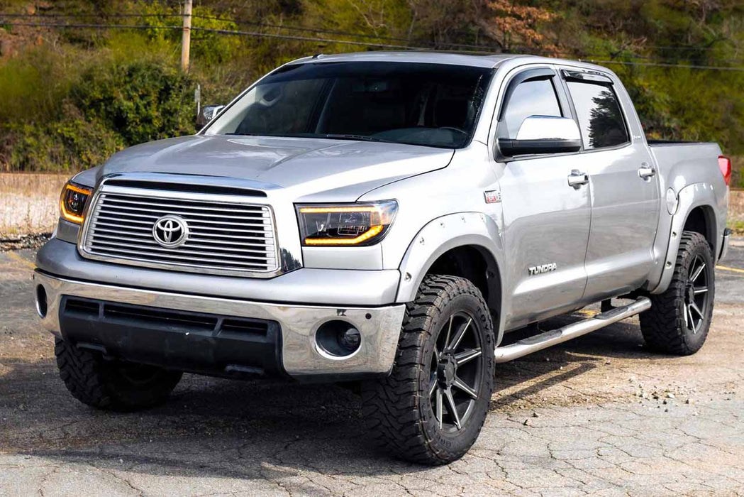 Morimoto XB LED Amber DRL Headlights Pair For 2007-2013 Toyota Tundra