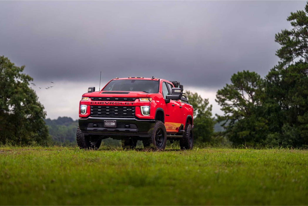 Morimoto XB Hybrid Headlights Pair For 2020-2024 Chevrolet Silverado HD