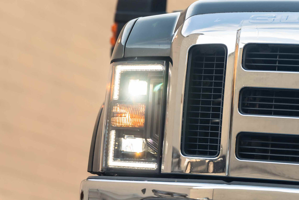 Morimoto XB Hybrid LED Headlights Pair For 2008-2010 Ford Super Duty