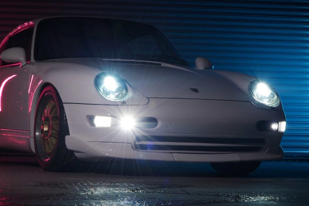 Morimoto Offroad XB LED Fog Lights Paintable Pair For Porsche 993