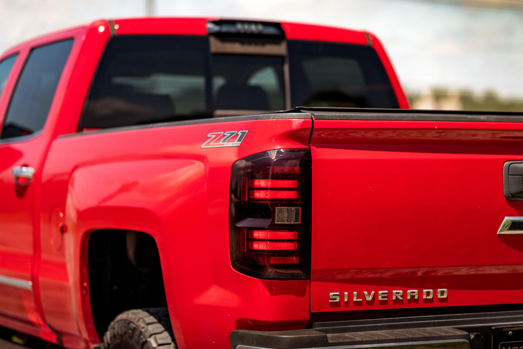 Morimoto XB LED Gen2 Tail Lights Red Pair For 2014-2019 Chevy Silverado