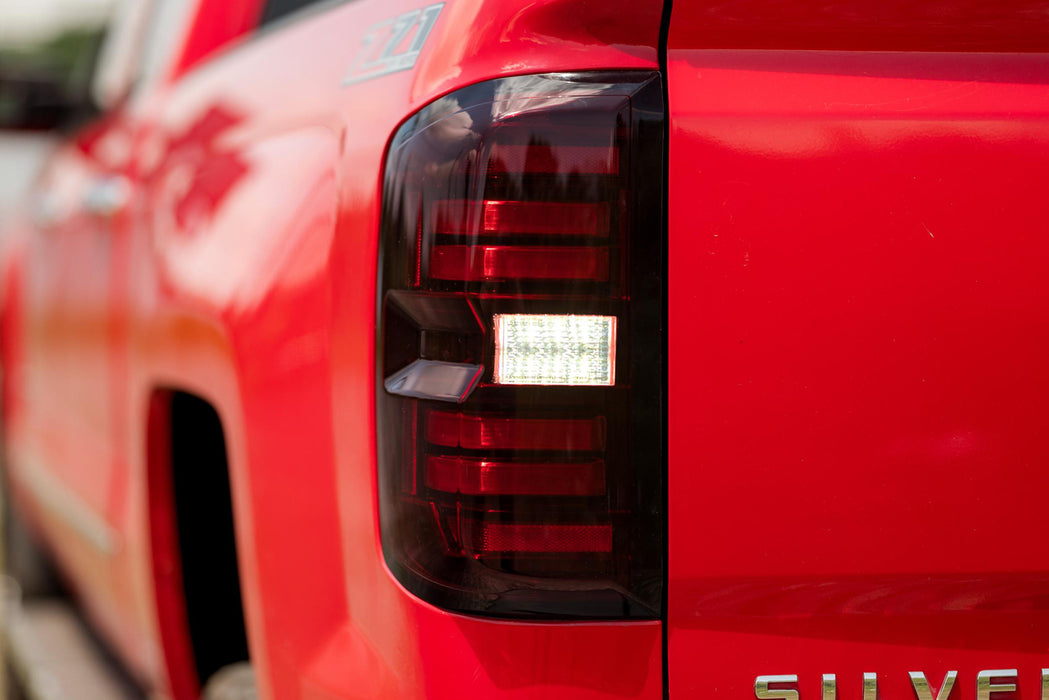 Morimoto XB LED Gen2 Tail Lights Red Pair For 2014-2019 Chevy Silverado