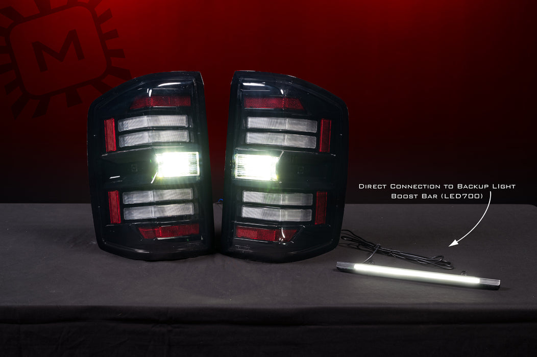 Morimoto XB LED Gen2 Tail Lights Smoked Pair For 2014-2019 Chevy Silverado