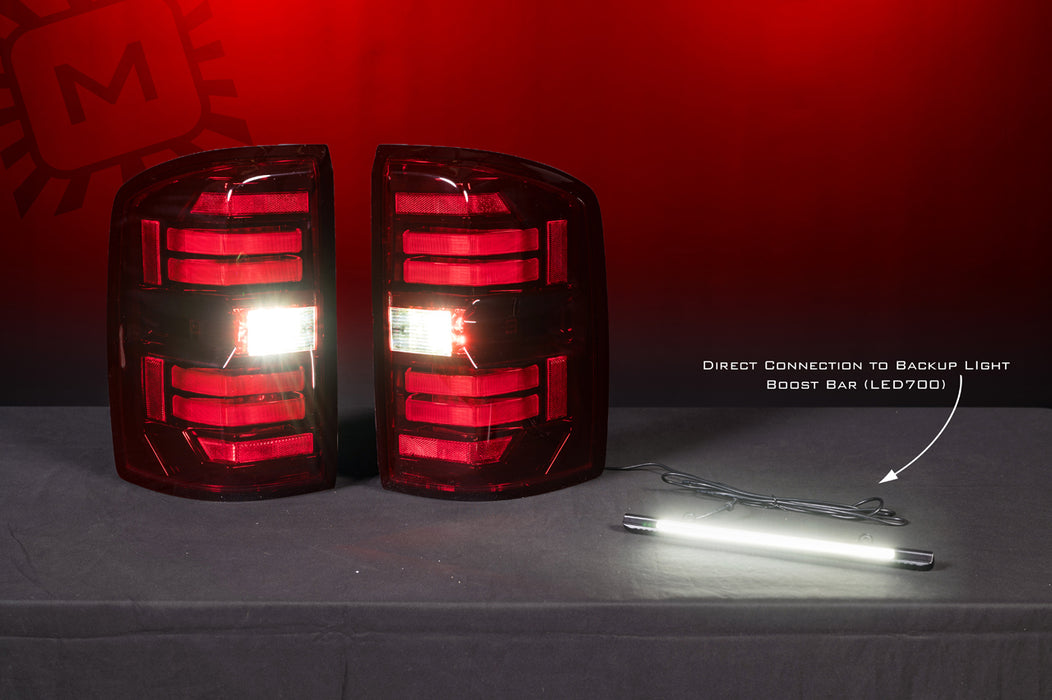 Morimoto XB LED Tail Lights Red Pair For 2014-2018 GMC Sierra