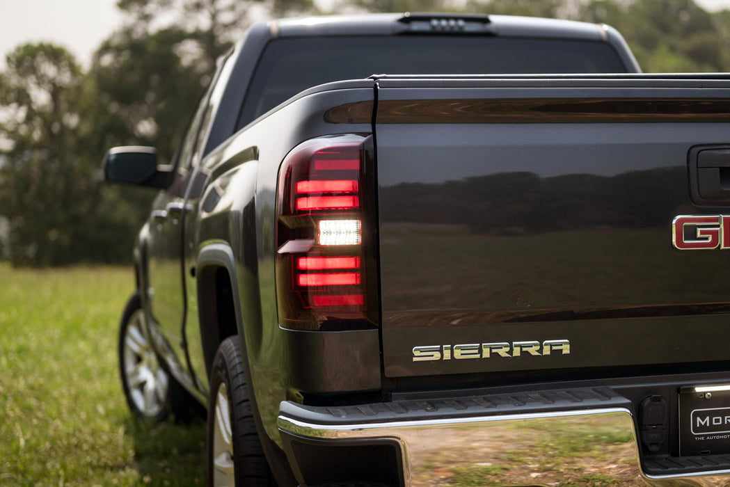 Morimoto XB LED Tail Lights Red Pair For 2014-2018 GMC Sierra