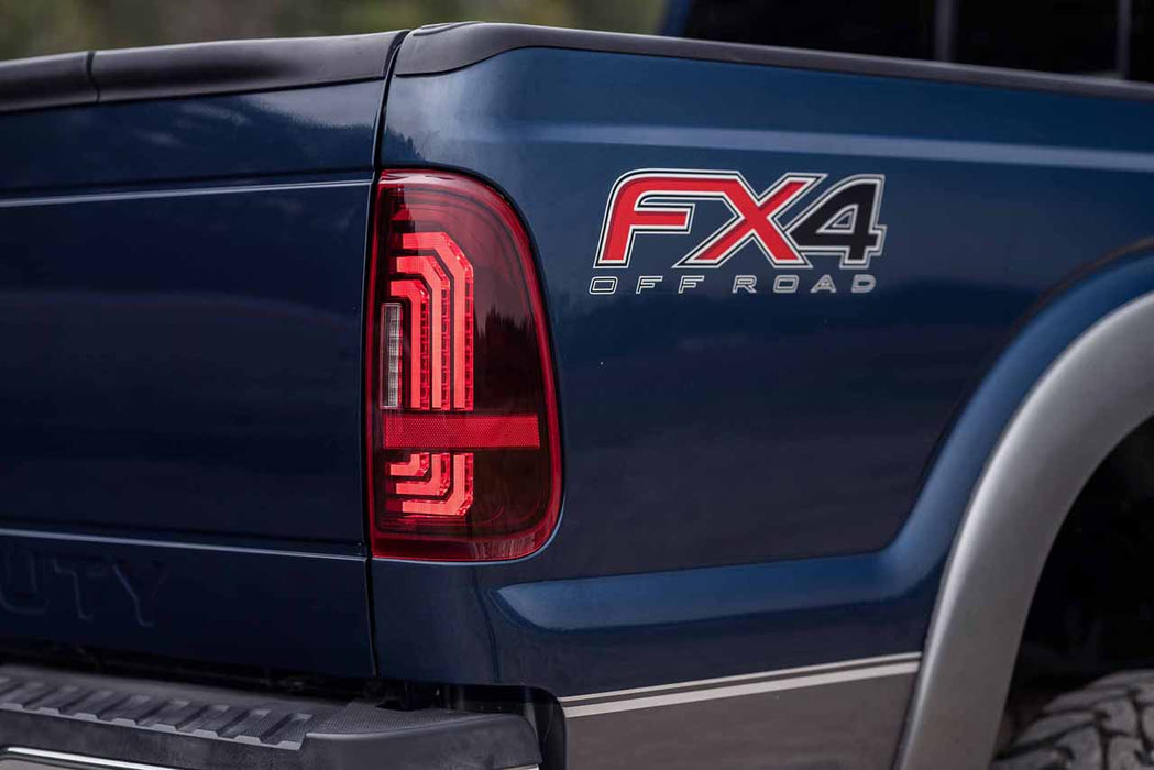 Morimoto XB LED Tail Lights Red Pair For 1999-2016 Ford Super Duty