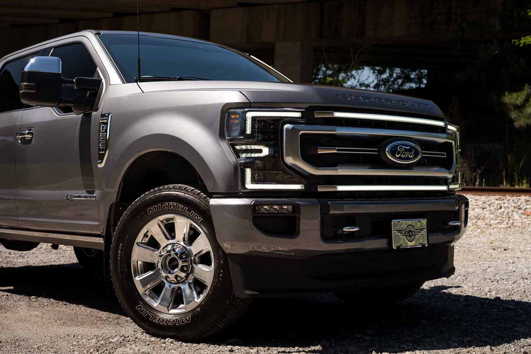 Morimoto XBG LED Grille Inserts White For 2020-2022 Ford Super Duty Platinum