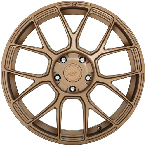 (Set of 4) Motegi MR147 CM7 18x8.5 5x120 +35mm Bronze Wheels Rims 18" Inch