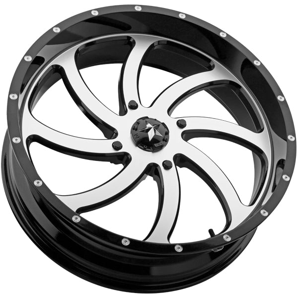 MSA M36 Switch 20x7 4x156 +0mm Black/Machined Wheel Rim 20" Inch