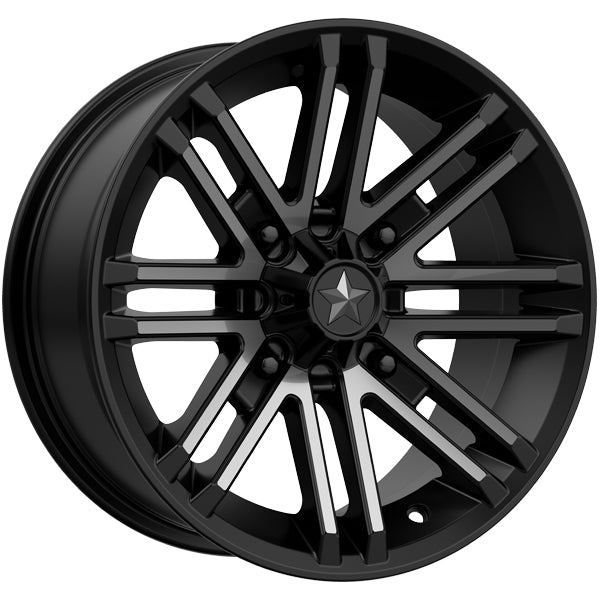 MSA M40 Rogue 16x7 4x156 +10mm Black/Tint Wheel Rim 16" Inch