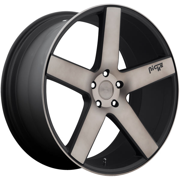 Niche M134 Milan 20x8.5 5x4.5" +35mm Black/Tint Wheel Rim 20" Inch