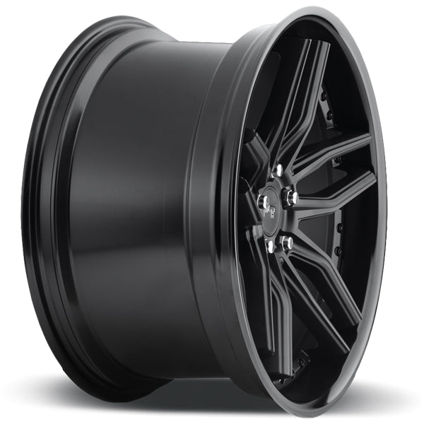 (Set of 4) Niche M194 Methos 19x8.5 5x4.5" +35mm Double Black Wheels Rims