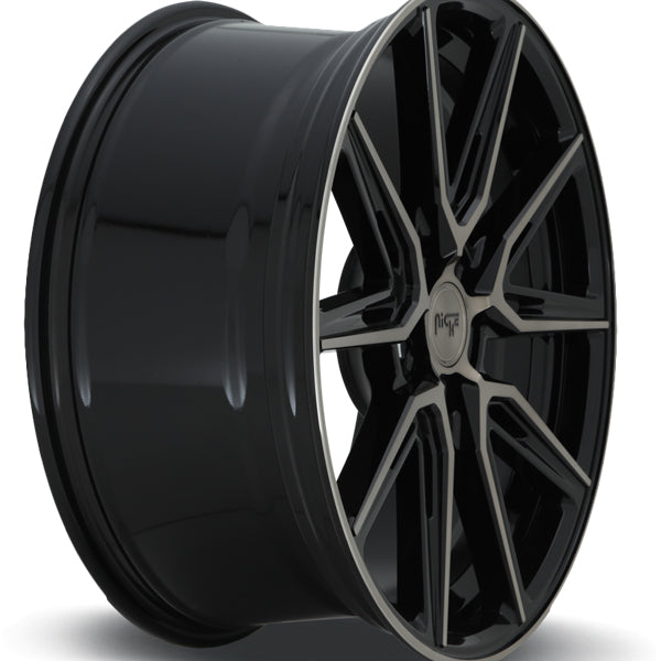 (Set of 4) Niche M219 Gemello 20x9 5x4.5" +35mm Black/Tint Wheels Rims 20" Inch