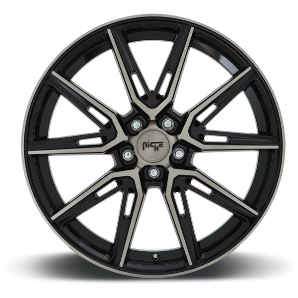 (Set of 4) Niche M219 Gemello 20x9 5x4.5" +35mm Black/Tint Wheels Rims 20" Inch