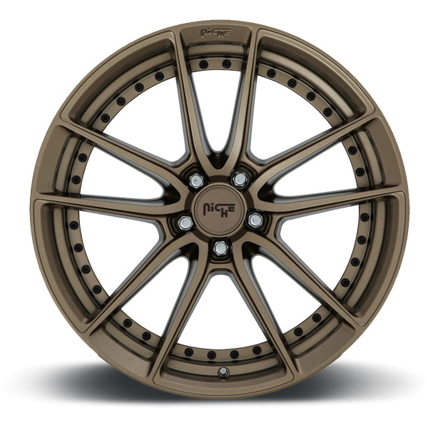 Niche M222 DFS 18x8 5x4.5" +40mm Bronze Wheel Rim 18" Inch