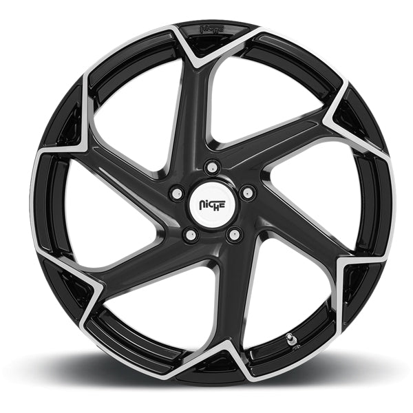 Niche M255 Flash 20x10.5 5x4.5" +40mm Black/Brushed Wheel Rim 20" Inch