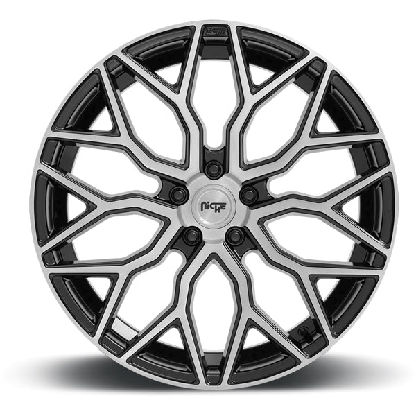 Niche M262 Mazzanti 20x9 5x120 +35mm Black/Brushed Wheel Rim 20" Inch