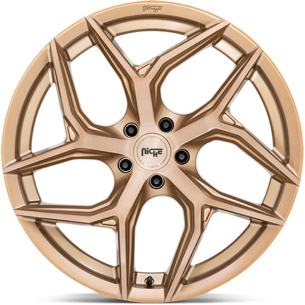 Niche M267 Torsion 20x10.5 5x112 +27mm Bronze Wheel Rim 20" Inch