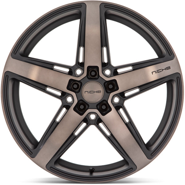 Niche M271 Teramo 18x8 5x112 +42mm Black/Tint Wheel Rim 18" Inch