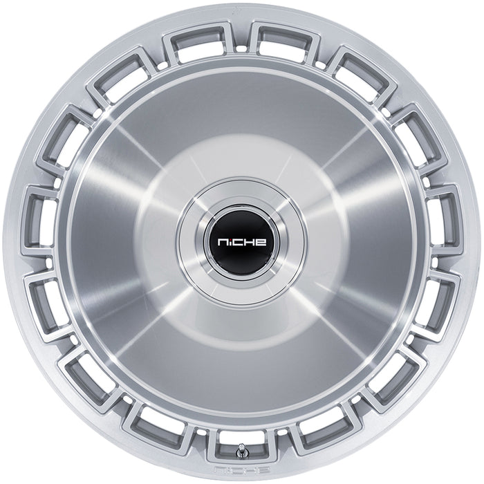 (Set of 4) Niche NC287 Venice 20x9 5x112/5x120 +20mm Silver Wheels Rims