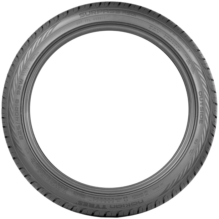 (QTY 2) 225/50R16 Nokian Surpass AS01 92W SL Black Wall Tires